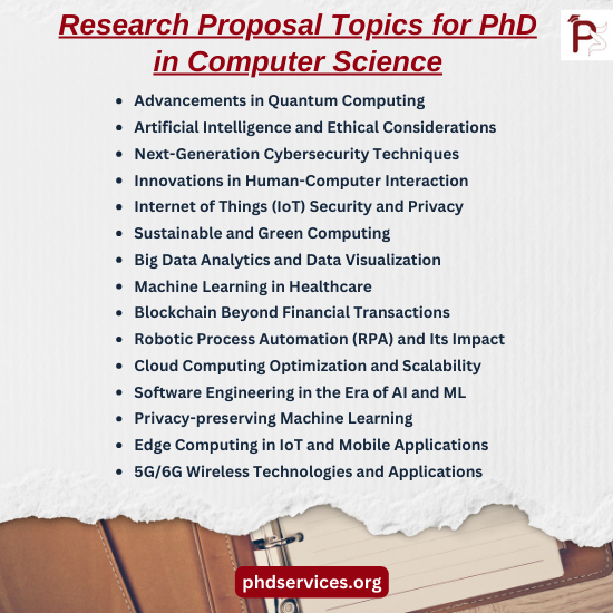 Research Proposal Topics for PhD in Computer Science