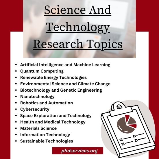 Science and Technology Research Projects