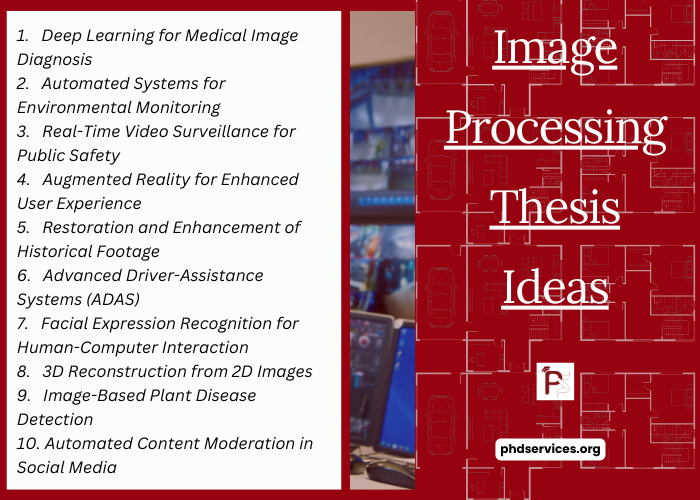Image Processing Thesis Proposal Ideas
