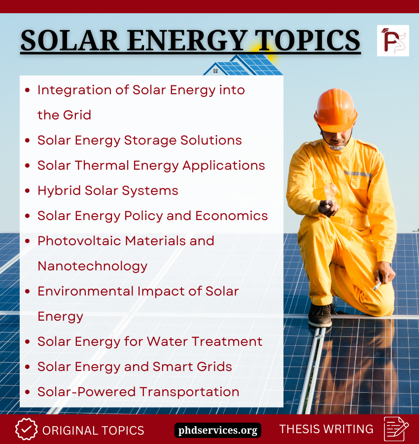 topics for thesis in solar energy