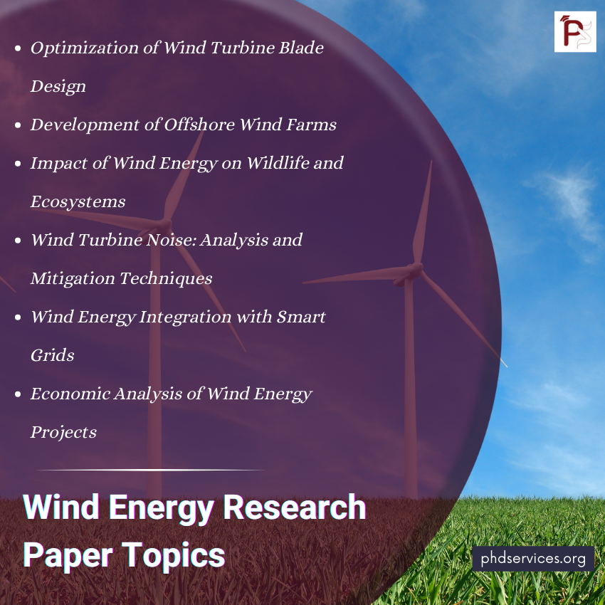 Wind Energy Research Proposal Topics