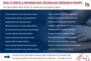 Information Technology Research Paper writing services