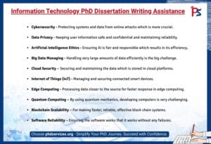 Information Technology PhD Dissertation writing Assistance