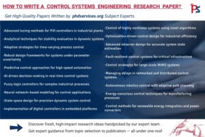 Control System Research Paper writing services 