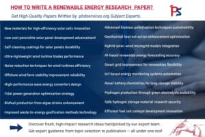 Renewable Energy Research Paper writing services