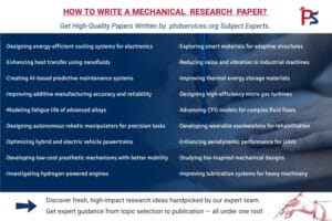 Mechanical Research Paper writing help