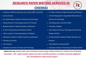 Research paper writers in Chennai