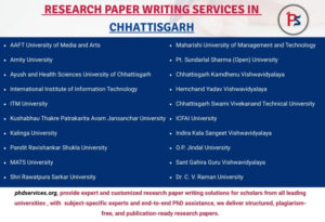 Research paper writers in Chhattisgarh