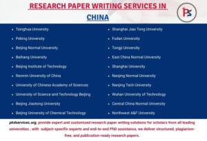 Research paper writing services in China