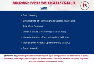 Research paper writers in Goa 