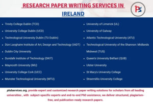 Research paper writing services in Ireland
