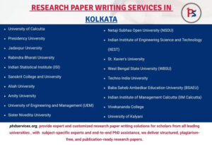 Research paper writers in Kolkata