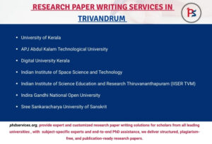 Research paper writers in Trivandrum