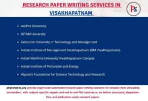 Research paper writers in Visakhapatnam