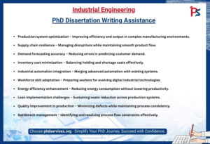 Industrial Engineering PhD Dissertation Writing Assistance