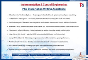 Instrumentation & Control  Engineering PhD Dissertation Writing Assistance  