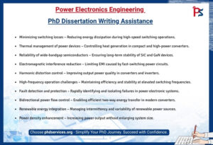 Power Electronics  Engineering PhD Dissertation Writing Assistance  